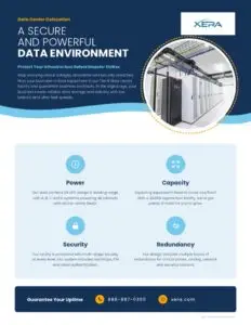 A look inside Xera’s Tier III, carrier-neutral colocation data center in Southfield, Michigan.